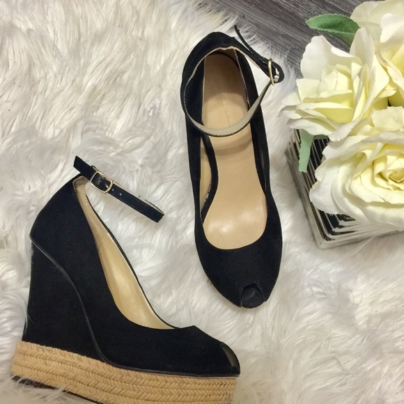 Zara Shoes - Zara wedge platform peep toe strap shoe